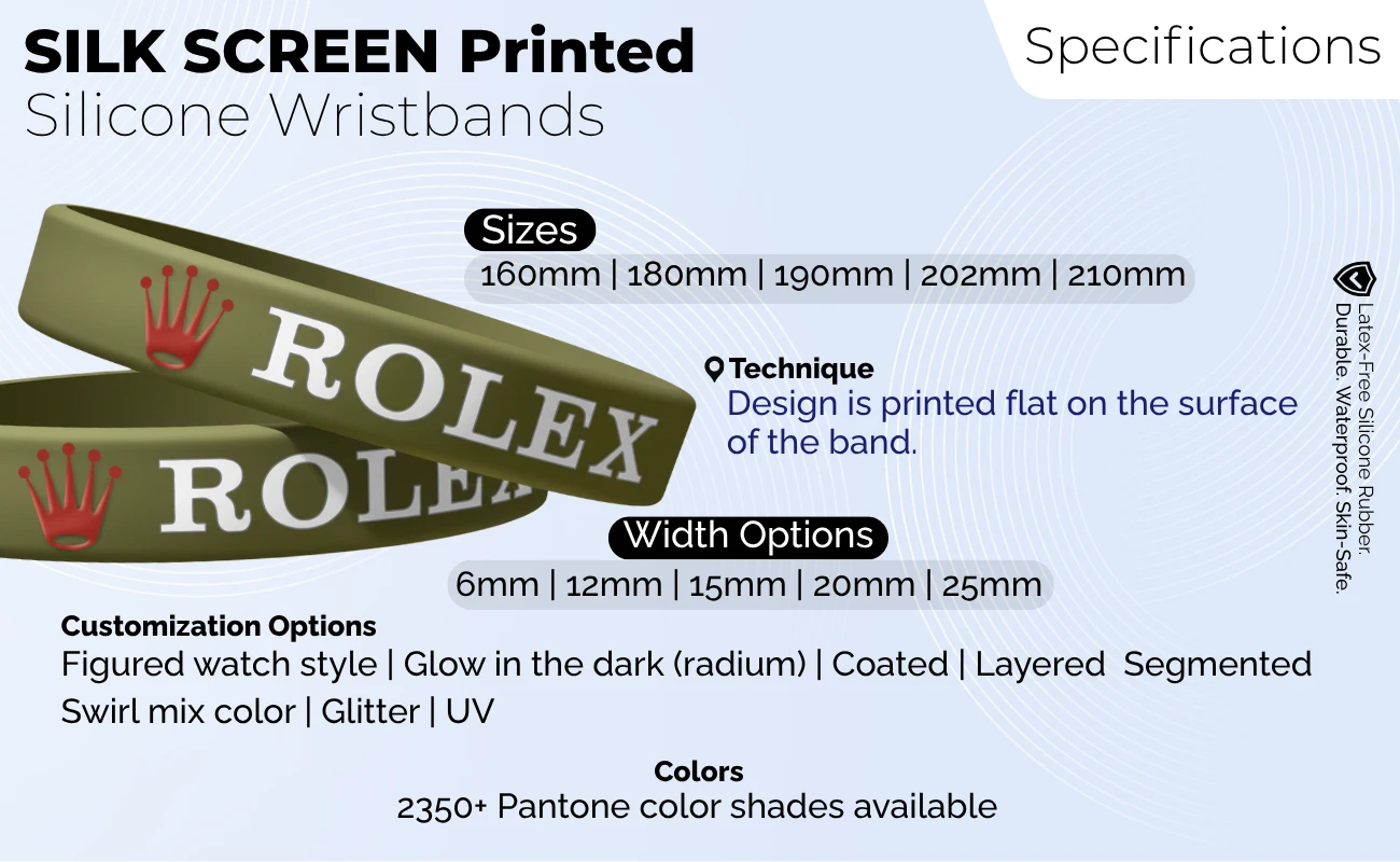 Silk Screen Wristband 0